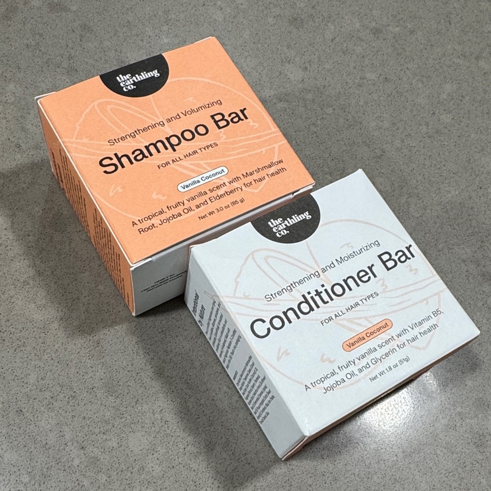 Shampoo and Conditioner Bar Set - Orange